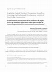 Research paper thumbnail of Exploring English Teachers’ Perceptions About Peer-Coaching as a Professional Development Activity of Knowledge Construction