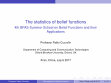 Research paper thumbnail of The statistics of belief functions - Invited talk at the 4th BFAS Summer School on Belief Functions and their Applications