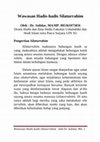 Research paper thumbnail of Wawasan Hadis-hadis Silaturrahim