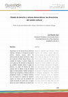 Research paper thumbnail of Estado de derecho y valores democráticos: las direcciones del cambio cultural