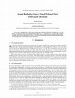 Research paper thumbnail of Sound radiation from a lined exhaust duct with lined afterbody