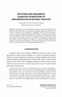 Research paper thumbnail of INTUITIONS AND ARGUMENTS: COGNITIVE FOUNDATIONS OF ARGUMENTATION IN NATURAL THEOLOGY