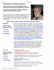 Research paper thumbnail of Encomium for S. Michael Halloran on the Occasion of his Retirement