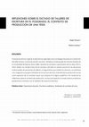 Research paper thumbnail of Reflexiones sobre el dictado de los talleres de tesis de posgrado