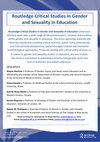 Research paper thumbnail of Routledge Critical Studies in Gender and Sexuality in Education