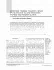 Research paper thumbnail of Workforce training transfer: A study of the effect of relapse prevention training and transfer climate