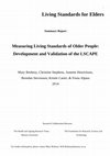 Research paper thumbnail of Measuring Living Standards of Older People: Development and Validation of the LSCAPE