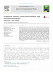 Research paper thumbnail of On anisotropy function in crystal growth simulations using Lattice Boltzmann equation