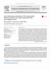 Research paper thumbnail of Lattice Boltzmann simulations of 3D crystal growth: Numerical schemes for a phase-field model with anti-trapping current