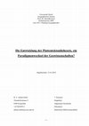 Research paper thumbnail of Die Entwicklung der Plattentektoniktheorie, ein Paradigmenwechsel der Geowissenschaften