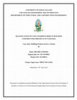 Research paper thumbnail of UNIVERSITY OF DAR ES SALAAM COLLEGE OF ENGINEERING AND TECHNOLOGY DEPARTMENT OF STRUCTURAL AND CONSTRUCTION ENGINEERING. QUALIFICATION OF COST OVERRUNS RISKS IN BUILDING CONSTRUCTION PROJECTS IN TANZANIA. Case study: Building Projects in Dar es Salaam