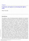 Research paper thumbnail of Continuity and rupture in restraining the right to strike