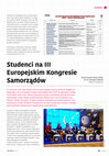 Research paper thumbnail of Studenci na III Europejskim Kongresie Samorządow