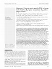 Research paper thumbnail of Absence of Yersinia pestis-specific DNA in human teeth from five European excavations of putative plague victims