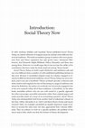 Research paper thumbnail of Introduction: Social Theory Now (w/ Monika Krause & Isaac Reed)