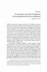 Research paper thumbnail of Premessa - Un manuale, ma anche il manifesto di un programma di ricerca ambizioso