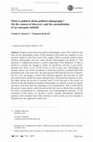 Research paper thumbnail of The Political in Political Ethnography. On the context of discovery and the normalization of an emergent subfield. (W/Gianpaolo Baiocchi) Theory & Society 46 (4): 229-247. 2017.