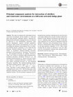 Research paper thumbnail of Principal component analysis for interaction of nitrifiers and wastewater environments at a full-scale activated sludge plant