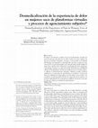 Research paper thumbnail of Desmedicalización de la experiencia de dolor en mujeres: uso de plataformas virtuales y procesos de agencia miento colectivo