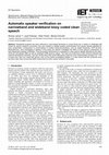 Research paper thumbnail of Automatic speaker verification on narrowband and wideband lossy coded clean speech