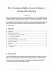 Research paper thumbnail of First Fundamental Economic Problem: Feeding the Hungry