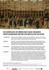 Research paper thumbnail of OS ESPAÇOS DE MERCADO NAS CIDADES PORTUGUESAS ENTRE OS SÉCULOS XVI-XVIII, Ciência 2017 - Encontro com a Ciência e Tecnologia em Portugal, Centro de Congressos de Lisboa, 3-5 de julho de 2017.