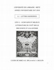 Research paper thumbnail of Anthologie - L1 Lettres Modernes (Univ. de Lorraine - Metz)  - Préciosité et Galanterie