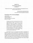 Research paper thumbnail of Pensamiento crítico y licencia pedagógica