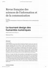 Research paper thumbnail of Le tournant design des humanités numériques