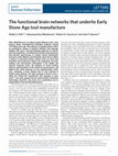 Research paper thumbnail of The functional brain networks that underlie Early Stone Age tool manufacture