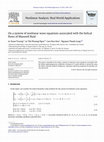 Research paper thumbnail of On a system of nonlinear wave equations associated with the helical flows of Maxwell fluid