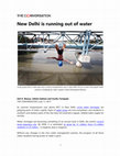 Research paper thumbnail of New Delhi is running out of water