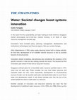 Research paper thumbnail of Water: Societal changes boost systems innovation