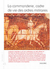 Research paper thumbnail of « La commanderie, cadre de vie des ordres militaires »