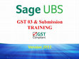 Research paper thumbnail of GST Training