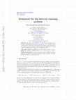 Research paper thumbnail of Estimators for the interval censoring problem