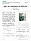 Research paper thumbnail of Study of Antimicrobial potential and Phytochemical analysis of Ocimum sanctum (Tulsi) leaves extract