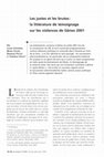 Research paper thumbnail of Les justes et les brutes : la littérature de témoignage sur les violences de Gênes 2001