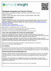 Research paper thumbnail of Human resource challenges in Canada's hospitality and tourism industry: Finding innovative solutions Article information