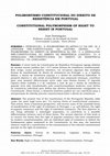 Research paper thumbnail of POLIMORFISMO CONSTITUCIONAL DO DIREITO DE RESISTÊNCIA EM PORTUGAL / CONSTITUTIONAL POLYMORPHISM OF RIGHT TO RESIST IN PORTUGAL