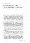 Research paper thumbnail of German Sales 1901-1945: Kunst - Auktionen - Provenienzen