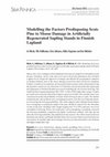 Research paper thumbnail of Modelling the factors predisposing Scots pine to moose damage in artificially regenerated sapling stands in Finnish Lapland