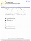 Research paper thumbnail of Shifting Conversations for Sustainability Transitions Using Participatory Design Visioning