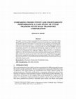 Research paper thumbnail of COMPARING PRODUCTIVITY AND PROFITABILITY PERFORMANCE: A CASE STUDY OF UTTAR PRADESH STATE ROAD TRANSPORT CORPORATION