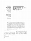 Research paper thumbnail of Structural similarity ofE. coli 5S rRNA in solution and within the ribosome