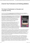 Research paper thumbnail of Channel View Publications and Multilingual Matters: The Impact of Neoliberalism on Education and Language Learning