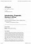 Research paper thumbnail of [on line] Introduction: Pragmatic literacy in Africa