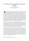 Research paper thumbnail of La technologie, entre pilote et naufrageur des administrations publiques