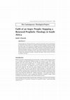 Research paper thumbnail of Faith of an Angry People: Mapping a Renewed Prophetic Theology in South Africa