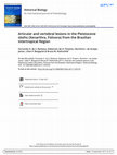 Research paper thumbnail of Articular and vertebral lesions in the Pleistocene sloths (Xenarthra, Folivora) from the Brazilian Intertropical Region